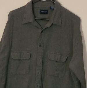 2-Men's Button-Up Casual Shirts, Size XXL